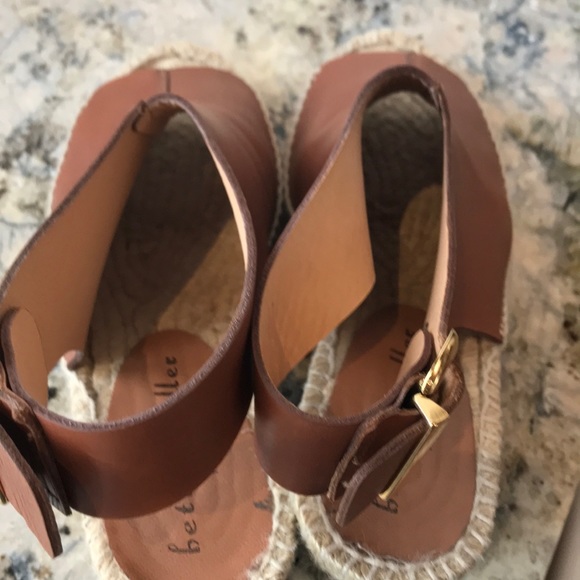 Bettye Muller Luggage Brown Leaher Espadrilles - Picture 5 of 8